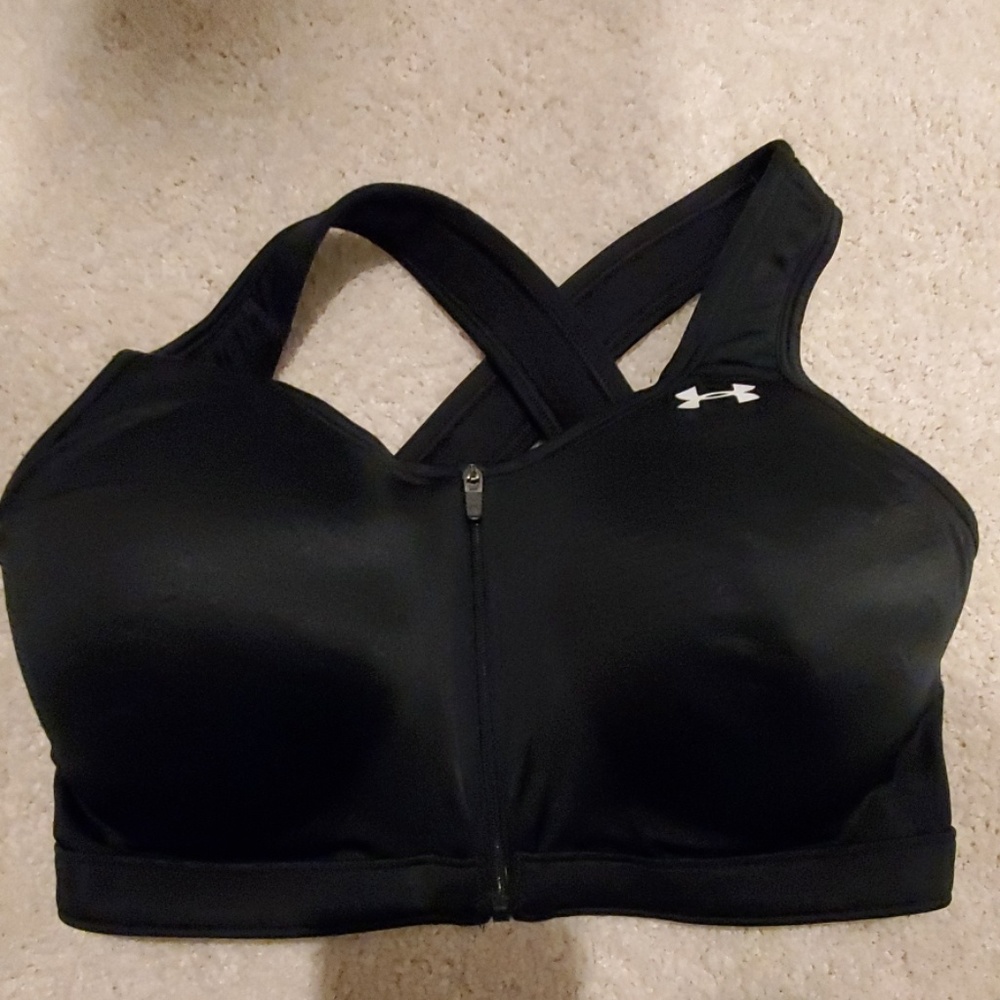 Zipper front Under Armour sports bra